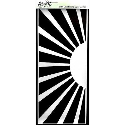 Picket Fence Studios Stencil - Slim Line Rising Sun